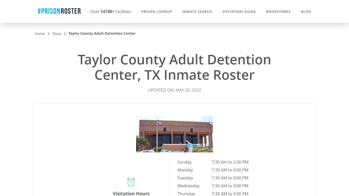 Taylor County Adult Detention Center, TX Inmate Roster